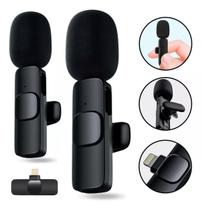 Microfone Lapela Celular Sem Fio Duplo iPhone Android Tipoc