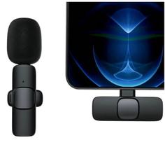 Microfone Lapela Celular Sem Fio P/ iPhone iPad Profissional