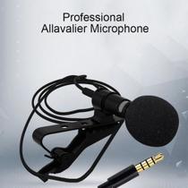 Microfone Lapela Clip Semi Profissional 3.5mm - lavalier microphone