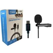Microfone Lapela Com Entrada Tipo C Lotus