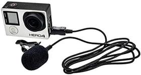 Microfone Lapela compatível com GoPro Hero 3,3+,4
