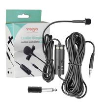 Microfone Lapela Condensador Omnidirecional Youtubers Pro Cor Preto