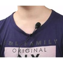 Microfone Lapela Conexão P2 Para Notebook Pc Ou Gravador