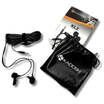 Microfone Lapela Duplo Celular Notebook Reporter KL2 Kadosh Microfone Lapela Duplo Celular Notebook Reporter KL2 Kadosh