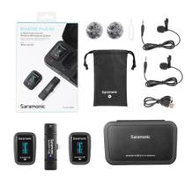 Microfone lapela duplo para ios com conexão lightning mfi