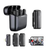 Microfone lapela Duplo Profissional Anti Ruído S Gravação de Video Sem Fio Microfone lapela Duplo Profissional Anti Ruído S Gravação de Video Sem Fio