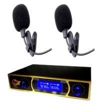 Microfone Lapela Duplo Sem Fio Alta Qualidade 51302P - J I A X I