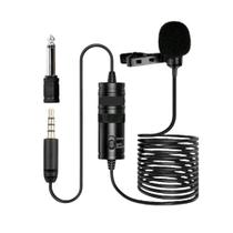 Microfone Lapela Hrebos Omni Direcional Hs-200 Celular Pc(Preto)