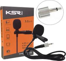Microfone Lapela Ksr Lt2a P2 Rosca Int Serve Karsect Lt4a - KSR PRO