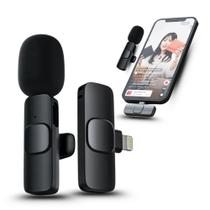 Microfone Lapela Lightning iPhone iPad Sem Fio Profissional Microfone Lapela Lightning iPhone iPad Sem Fio Profissional
