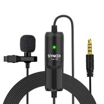 Microfone Lapela Omnidirecional Synco Lav-s8