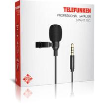 Microfone Lapela Para Smartphone Mini Plug Tfsmartmic Preto - Telefunken