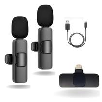 Microfone Lapela Plugplay Duplo Para Iphone Usb Lightning