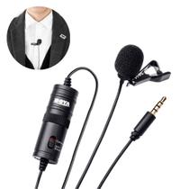 Microfone Lapela Profissional BY-M1 3,5mm Stereo Para Professores Palestrantes