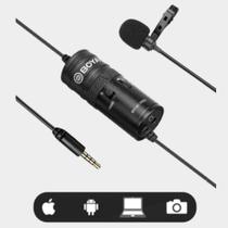 Microfone Lapela Profissional Celular Stereo P3 C/Cabo