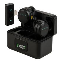 Microfone Lapela Profissional Sem Fio 2 em 1 Tipo-C Com IA