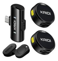 Microfone Lapela Redondo Imã Sem Fio Preto Duplo Anti Ruído tipo c lançamento Microfone Lapela Redondo Imã Sem Fio Preto Duplo Anti Ruído tipo c lançamento