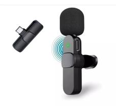 Microfone Lapela Sem Fio Bluetooth Compatível com IOs e Android - K9