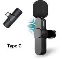 Microfone Lapela Sem Fio Compatível Android Galaxy Usb-C Type C - DEX