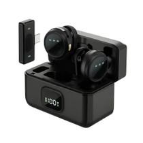 Microfone Lapela Sem Fio Duplo Tipo C Anti Ruído de IA - mosa