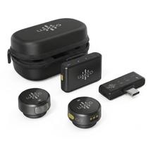 Microfone Lapela Sem Fio Luucco Airwave Plus Combo Usb-c Lightning E P2