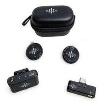Microfone Lapela Sem Fio Luucco Airwave Plus Combo Usb-c Lightning E P2