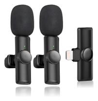 Microfone Lapela Sem Fio Mk-09 Preto