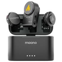 Microfone lapela sem fio pa2 para camera wave t5 preto wm650 maono