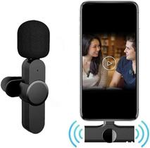 Microfone Lapela Sem Fio para iPhone Apple com Conector Lightning - Alcance de 20 Metros Microfone Lapela Sem Fio para iPhone Apple com Conector Lightning - Alcance de 20 Metros