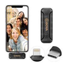 Microfone Lapela Sem Fio Para Iphone conector lightning Boya By-wm3t2-d1 Microfone Lapela Sem Fio Para Iphone conector lightning Boya By-wm3t2-d1