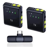Microfone Lapela Sem Fio Plug And Play Digital Anti Ruído