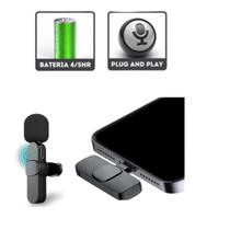 Microfone Lapela Sem Fio Profissional Compativel com IPhone - Wireless Phone