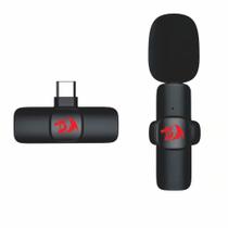 Microfone lapela sem fio tipo c athan preto gm93 redragon