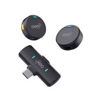 Microfone lapela sem fio tipo c preto mk308 oex Microfone lapela sem fio tipo c preto mk308 oex