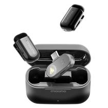 Microfone lapela sem fio tipo c wave t1 mini preto wm622 maono