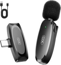 Microfone Lapela Sem Fio Xo MKF08A (USB-C)