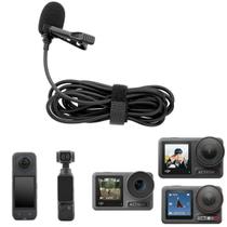 Microfone Lapela USB-C para DJI Action 2, 3, 4. 5 e Pocket 3