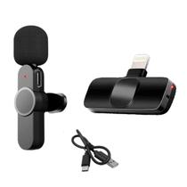 Microfone Lapela Wireless Compatível lph0ne/Andr0id Tipo C