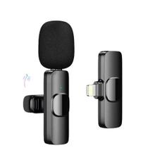 Microfone Lapela Wireless Sem Fio Para IOS Lightning - Onistek