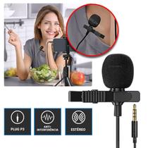 Microfone Lapela Youtuber Condensador Profissional Com Fio - Kanko