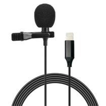 Microfone Lapela Youtuber Lightning 7 8 X XR 2M Lavalier MKF03 - Master