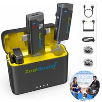 Microfone Lapela Zealsound Dual Usb-c Lightning Android Ios