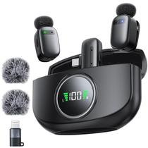 Microfone Lavalier Mini Sem Fio Pnitri com Dupla Presilha 30H Microfone Lavalier Mini Sem Fio Pnitri com Dupla Presilha 30H