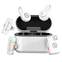 Microfone Lavalier Sem Fio HollyView Lark M2S com Cancelamento de Ruído