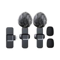 Microfone Lavalier Sem Fio K10 Mini Portátil Para Áudio E Vídeo Para iPhone Android PC Câmera Jogos