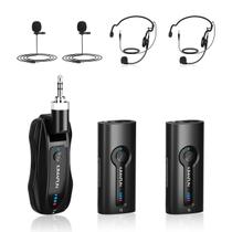 Microfone Lavalier Sem Fio KIMAFUN KM-G70 2.4GHz 50m