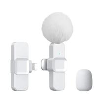 Microfone Lavalier Sem Fio Portátil Mini Para iPhone Android PC Jogos Ao Vivo SNZIYAG K10