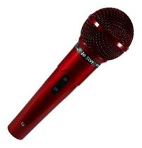 Microfone Le Son Mc-200 Dinamico Cardióide Lc Vermelho