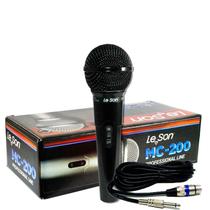 Microfone Le Son Mc-200 Dinamico Cardióide Profissional