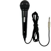 Microfone Le Son Mk2 Karaokê Dinâmico Com Fio P10 Preto